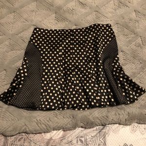 Bebe polka dots mini skirt
